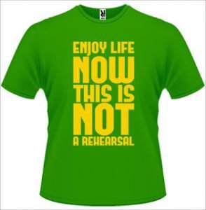 tricou_personalizat_cool_enjoy_life_verde